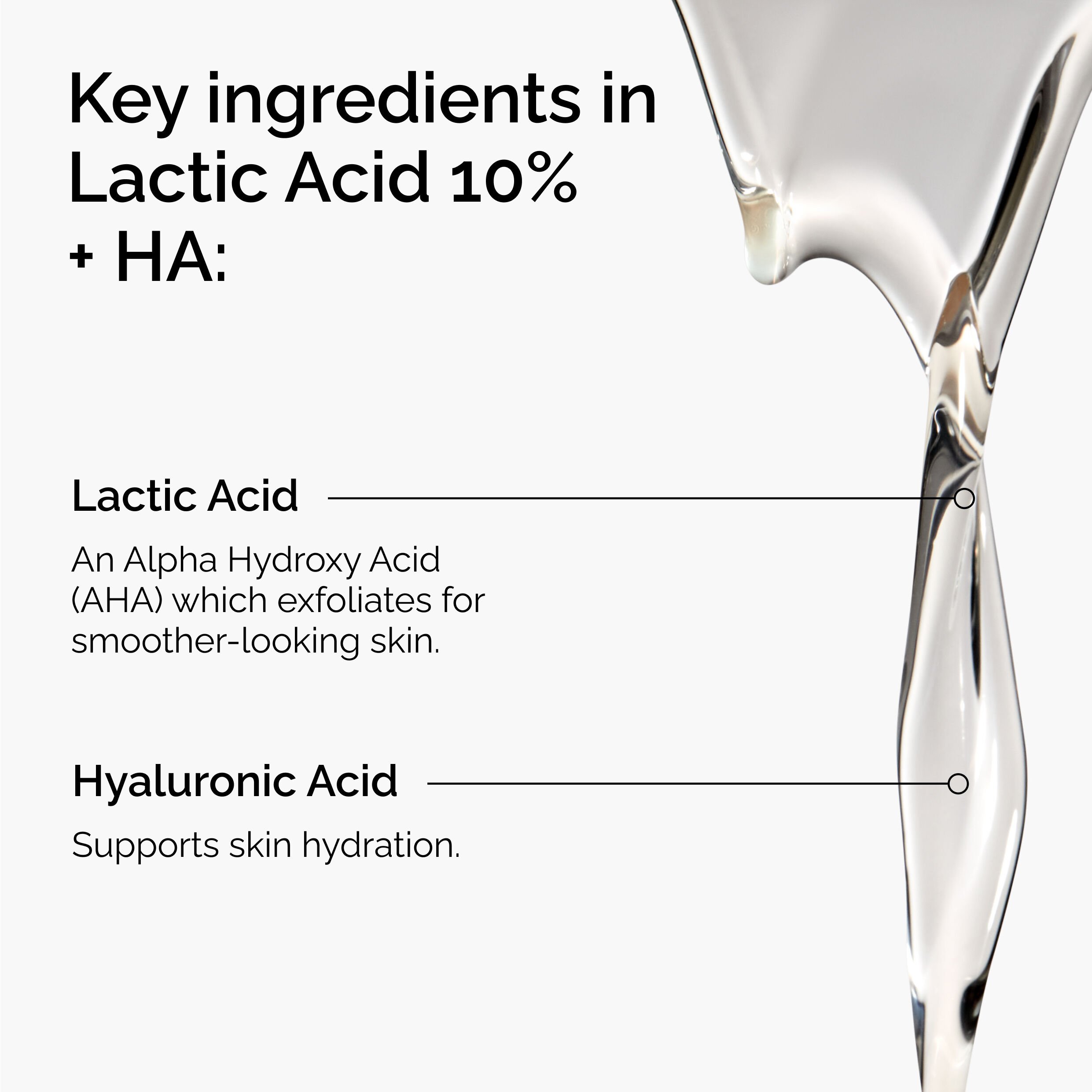 Lactic Acid 10% + HA: High-Strength Exfoliator for Dry Skin 30ml - Image 3