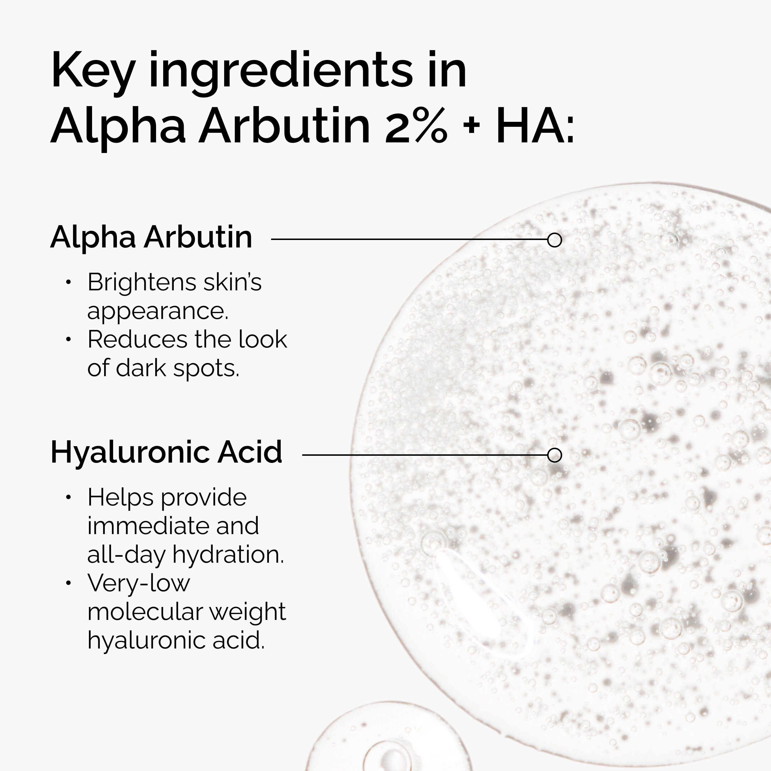 Alpha Arbutin 2% + HA Brightening Serum for Uneven Skin int30ml - Image 3